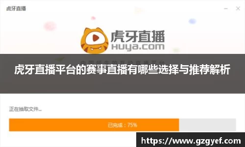 虎牙直播平台的赛事直播有哪些选择与推荐解析