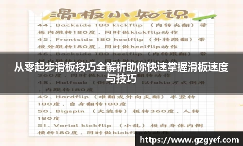 从零起步滑板技巧全解析助你快速掌握滑板速度与技巧