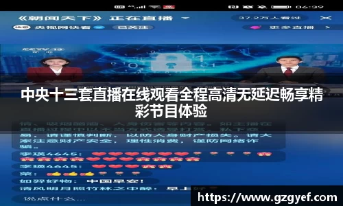 中央十三套直播在线观看全程高清无延迟畅享精彩节目体验