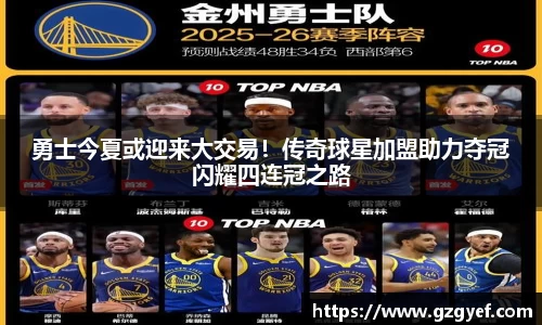 勇士今夏或迎来大交易！传奇球星加盟助力夺冠闪耀四连冠之路